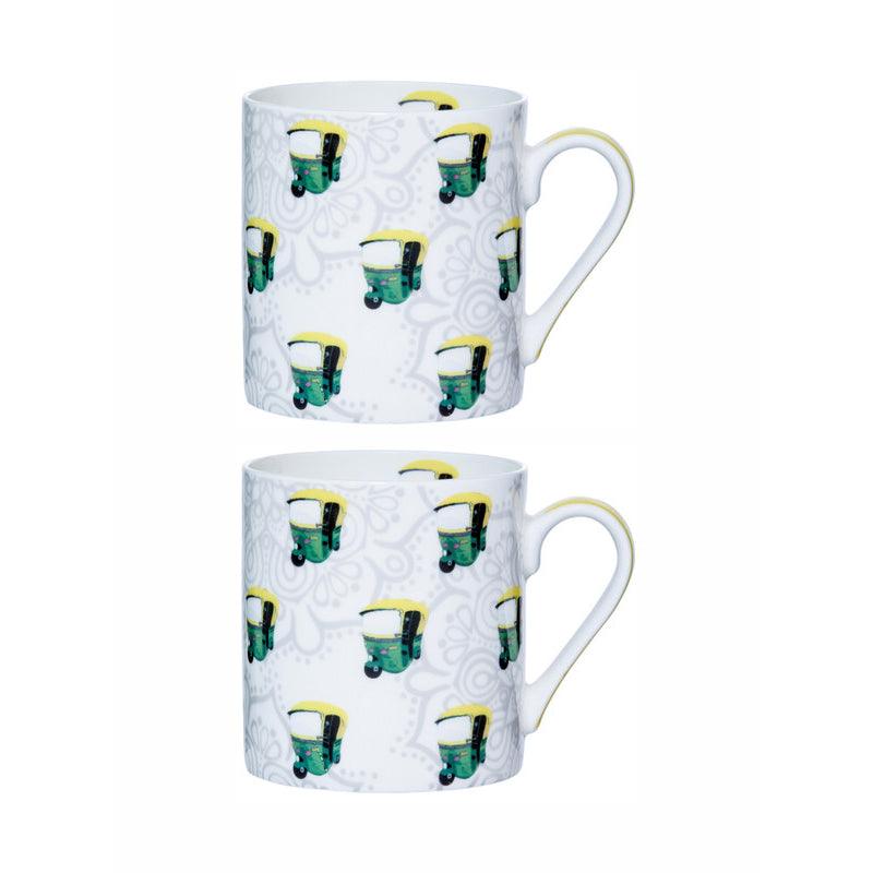 Mug & Tea Cup - Desi Ride Mug (320 ML) - Set Of Two