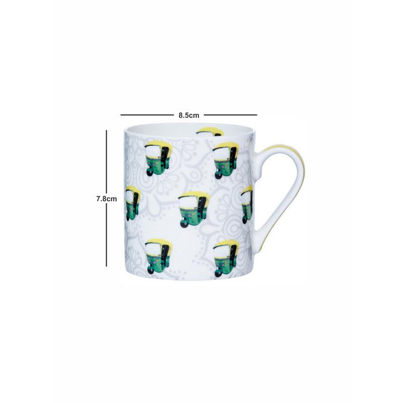 Mug & Tea Cup - Desi Ride Mug (320 ML) - Set Of Two