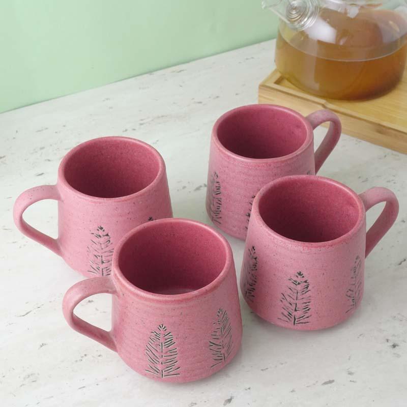 Buy Dinah Ceramic Mug (300 ML) - Set Of Four Mug & Tea Cup from Vaaree