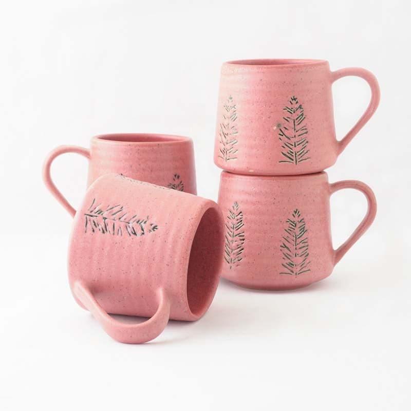 Buy Dinah Ceramic Mug (300 ML) - Set Of Four Mug & Tea Cup from Vaaree