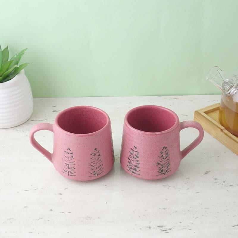 Buy Dinah Ceramic Mug (300 ML) - Set Of Two Mug & Tea Cup from Vaaree