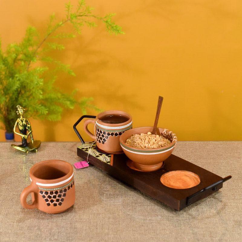 Mug & Tea Cup - Earth Nova Breakfast Set - Set Of Three