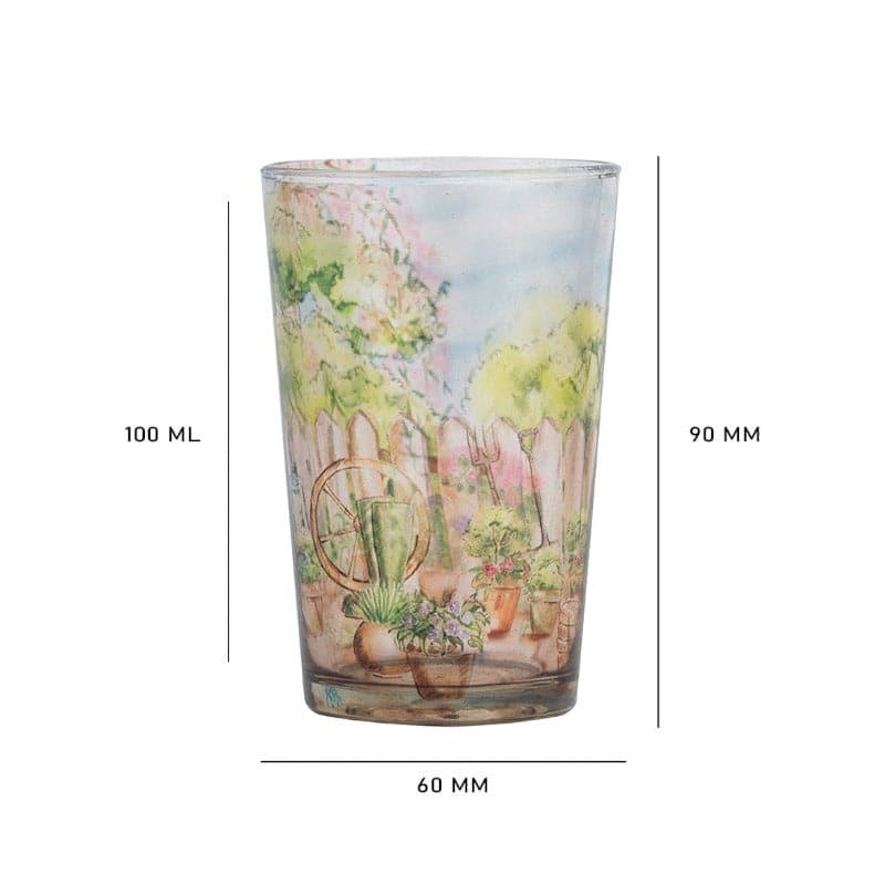 Buy English Flower Adorned Chai Glass - Set of Two Mug & Tea Cup from Vaaree