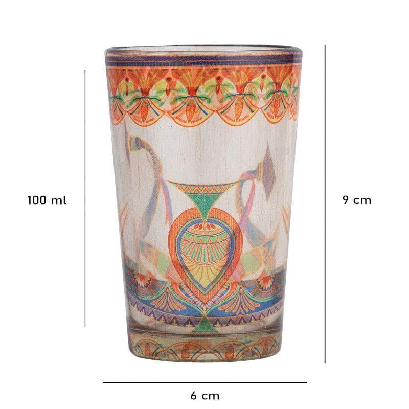 Mug & Tea Cup - Ethnic parade Chai Glass - Set Of Four