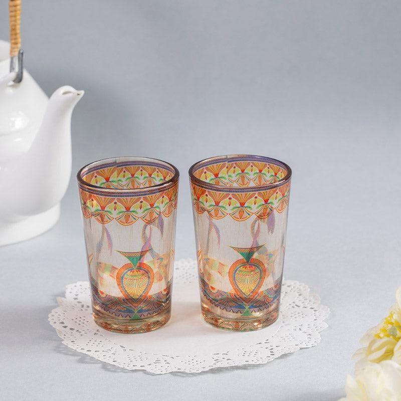 Mug & Tea Cup - Ethnic Parade Chai Glass - Set Of Two