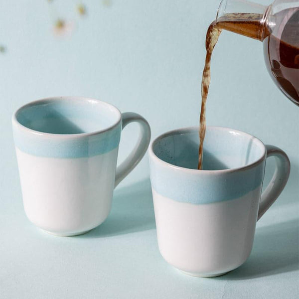 Mug & Tea Cup - Fasia Ocean Mug - Set Of Two