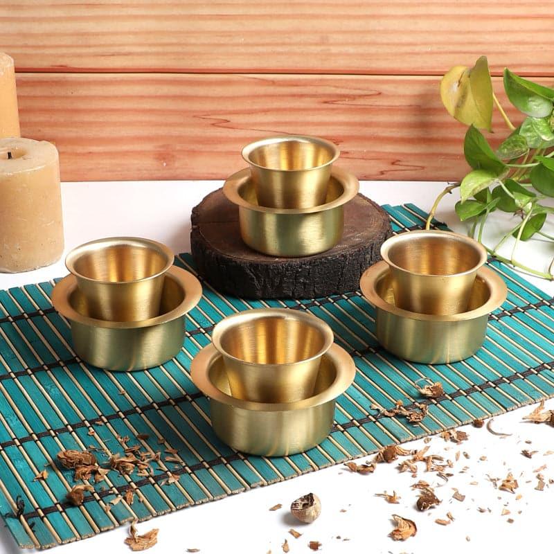 Buy Filter Coffee Elegance Davara Set - Set Of Four Mug & Tea Cup from Vaaree