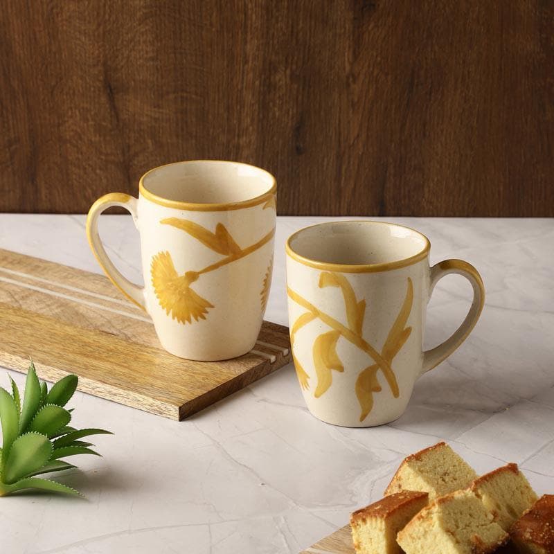 Buy Fleur Da Lis Mug - Set Of Two Mug & Tea Cup from Vaaree