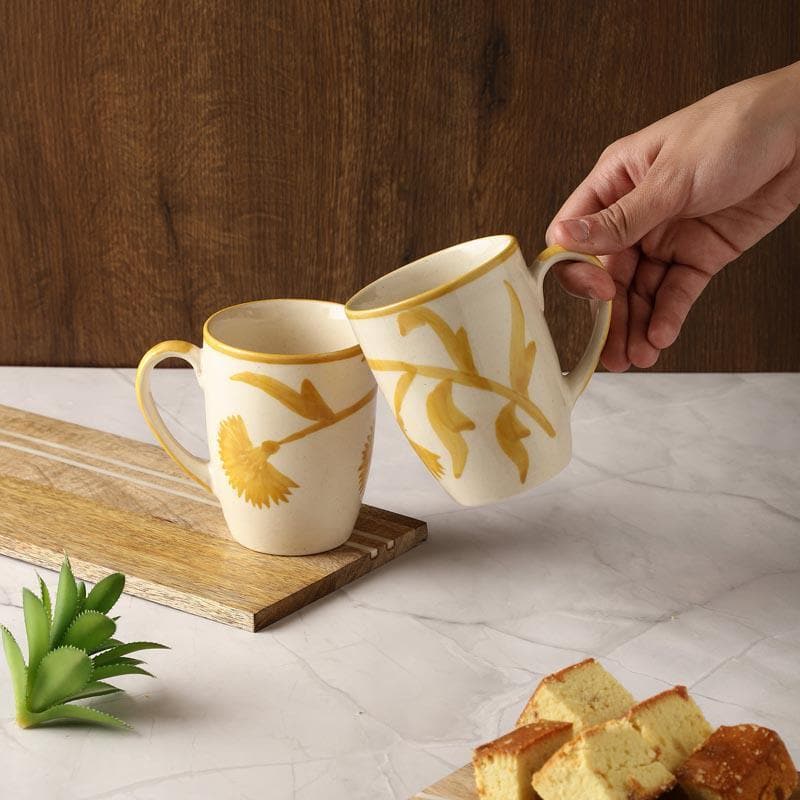 Buy Fleur Da Lis Mug - Set Of Two Mug & Tea Cup from Vaaree