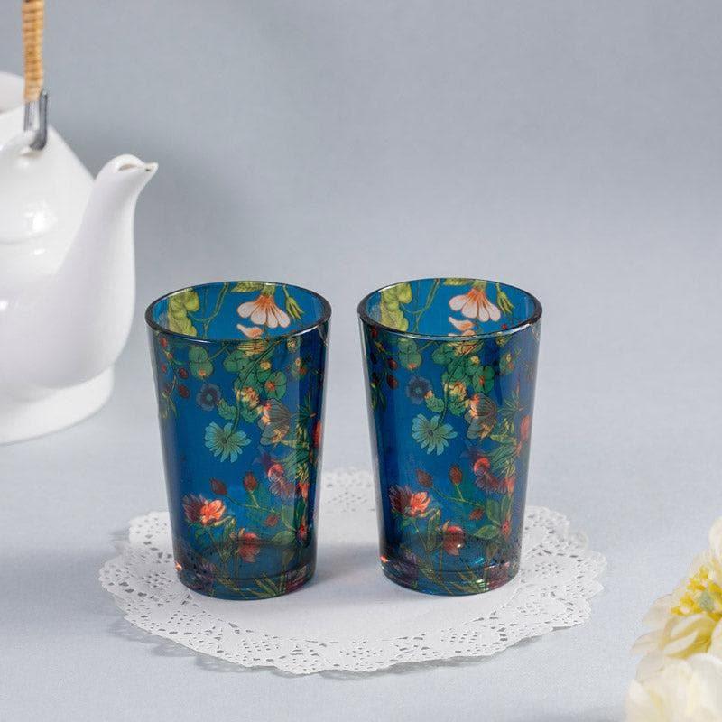 Buy Floral Bliss Chai Glass - Set of Two Mug & Tea Cup from Vaaree