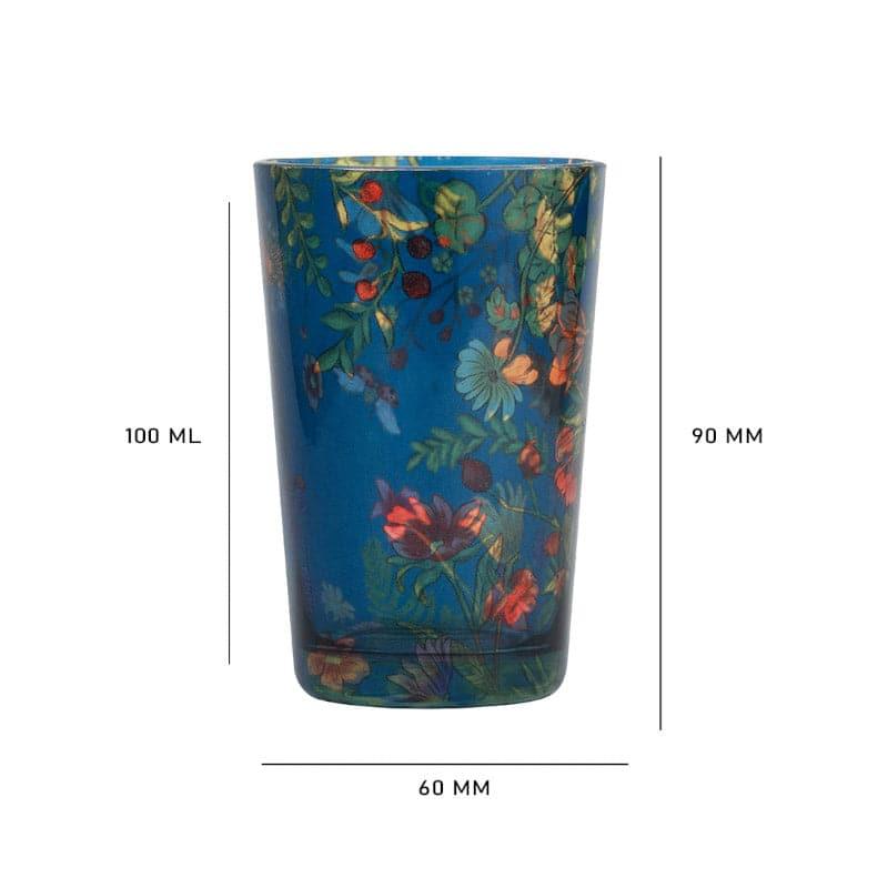 Buy Floral Bliss Chai Glass - Set of Two Mug & Tea Cup from Vaaree