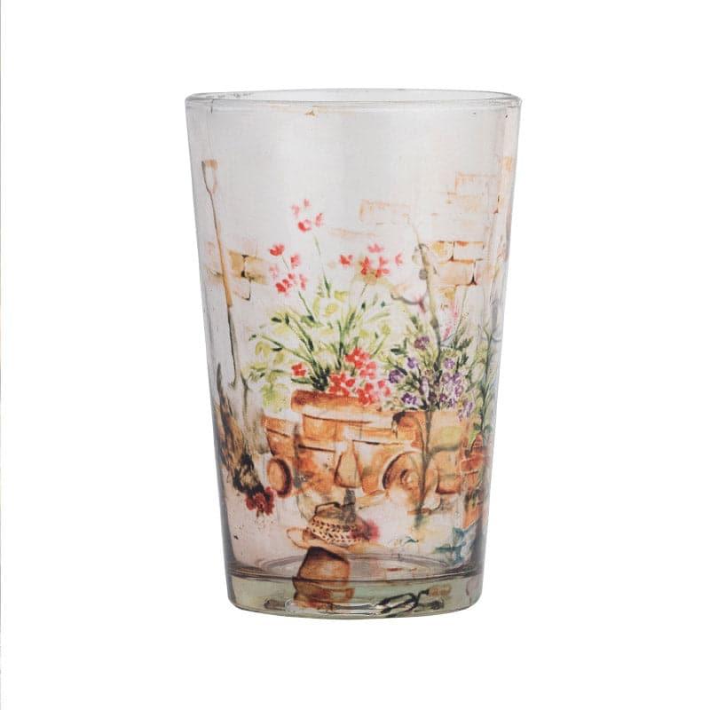 Buy Floral Field Frosted Chai Glass - Set Of Two Mug & Tea Cup from Vaaree