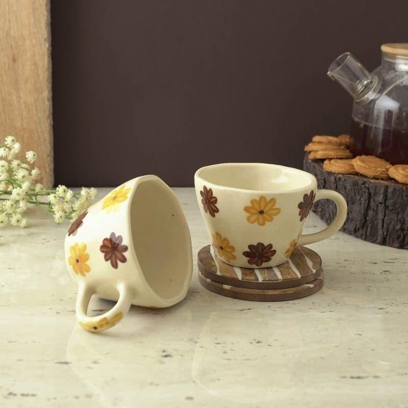 Buy Floral Mist Mug - Set Of Two Mug & Tea Cup from Vaaree