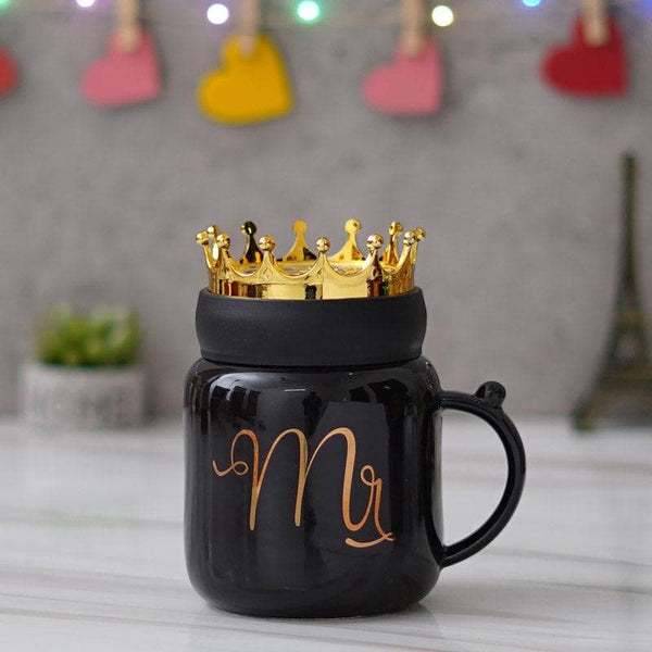 Mug & Tea Cup - For My King Valentine Mug - Black