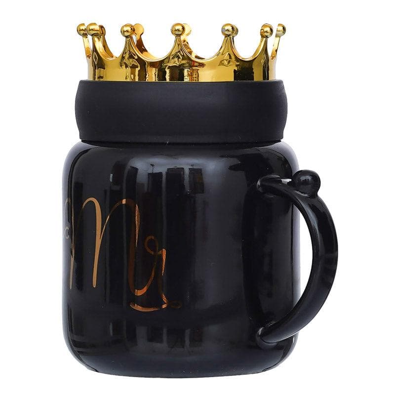 Buy For My King Valentine Mug - Black Mug & Tea Cup from Vaaree