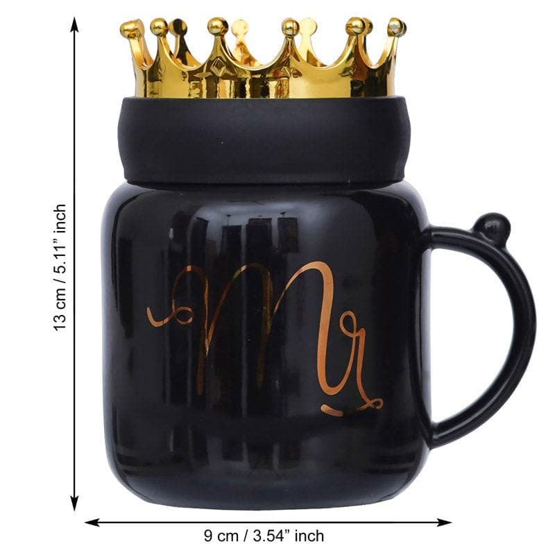 Mug & Tea Cup - For My King Valentine Mug - Black