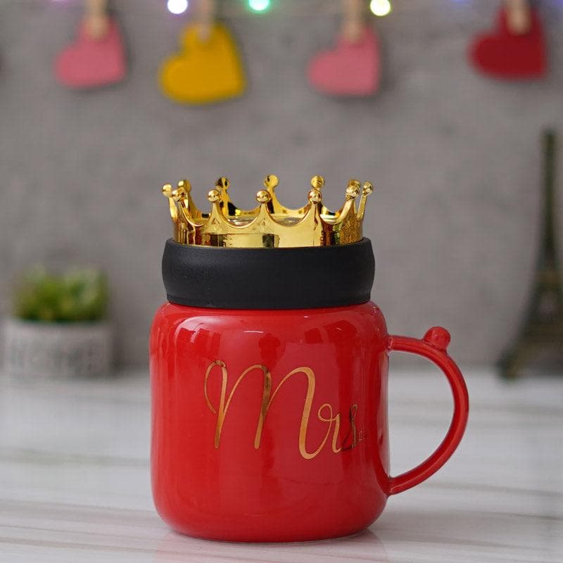 Mug & Tea Cup - For My Queen Valentine Mug - Red