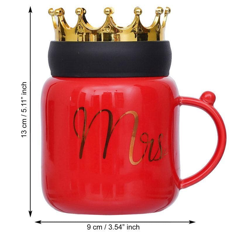 Buy For My Queen Valentine Mug - Red Mug & Tea Cup from Vaaree