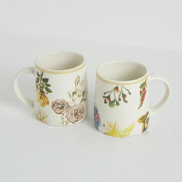 Mug & Tea Cup - Fraunces Floral Mug - Set Of Two
