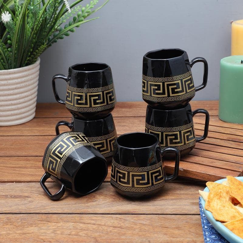 Buy Greek Key Mug - Set Of Six Mug & Tea Cup from Vaaree