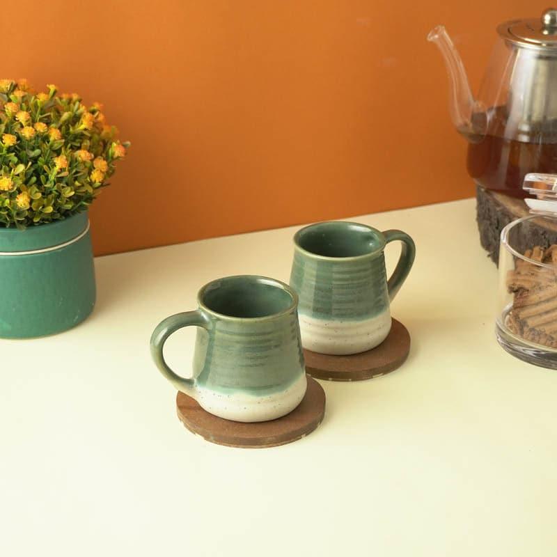 Buy Green Galore Mug - Set Of Two Mug & Tea Cup from Vaaree