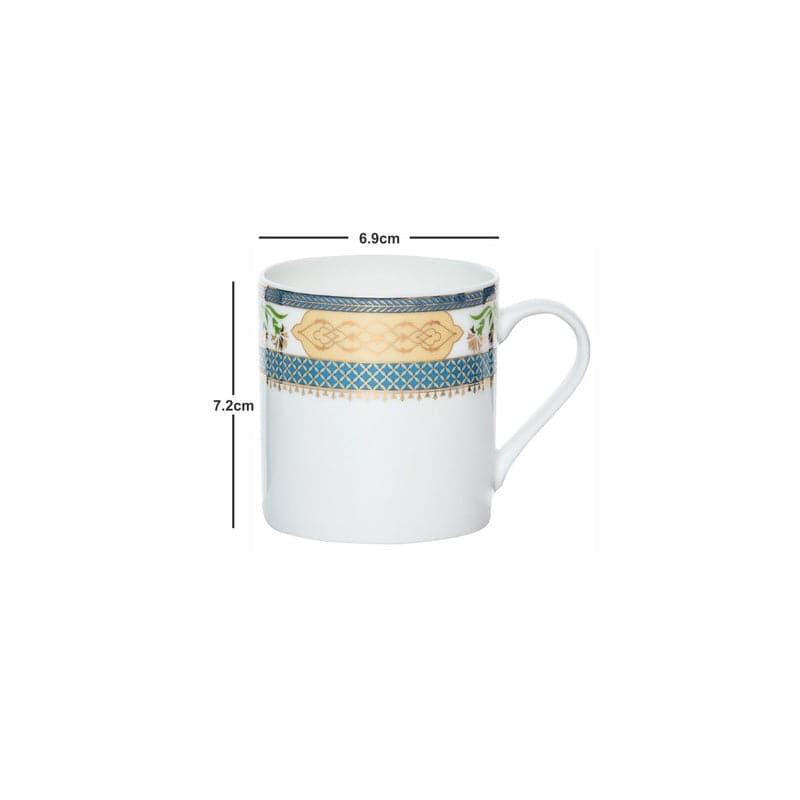 Mug & Tea Cup - Hamsa Ethnic Mug (220 ML) - Set Of Six