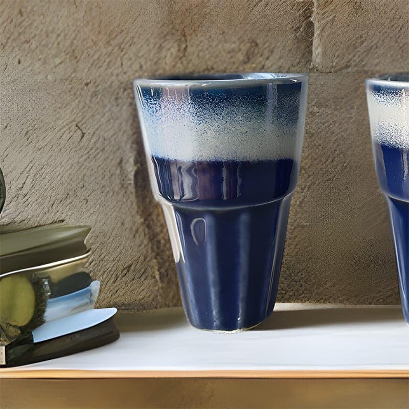 Buy Hebe Tea Glass Deep Blue - Set Of Two Mug & Tea Cup from Vaaree