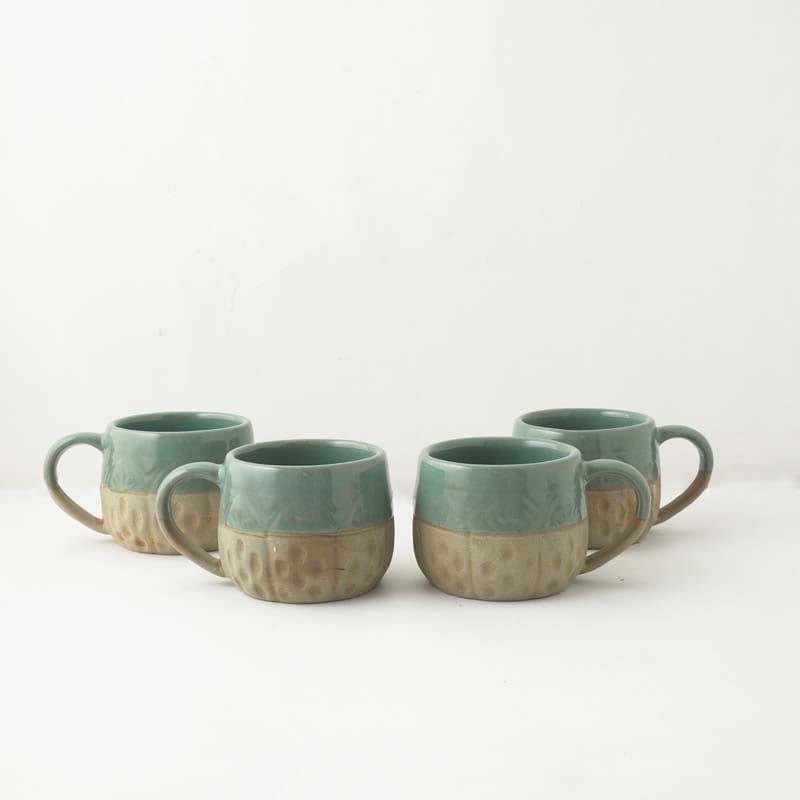 Buy Hester Glazed Ceramic Cup (200 ML) - Set Of Four Mug & Tea Cup from Vaaree