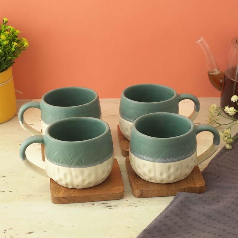 Buy Hester Matte Ceramic Cup (200 ML) - Set Of Four Mug & Tea Cup from Vaaree