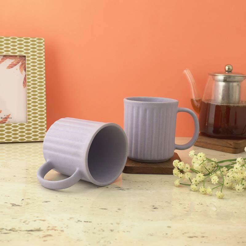 Buy Horete Lilac Mug (400 ML) - Set Of Two Mug & Tea Cup from Vaaree