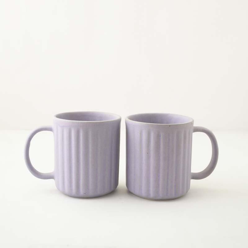 Buy Mug & Tea Cup - Horete Lilac Mug (400 ML) - Set Of Two at Vaaree online