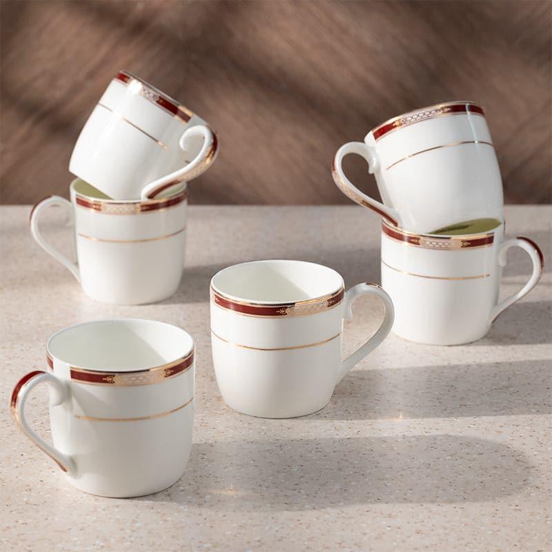 Mug & Tea Cup - Ija Goldo Mug (200 ML) - Set Of Six