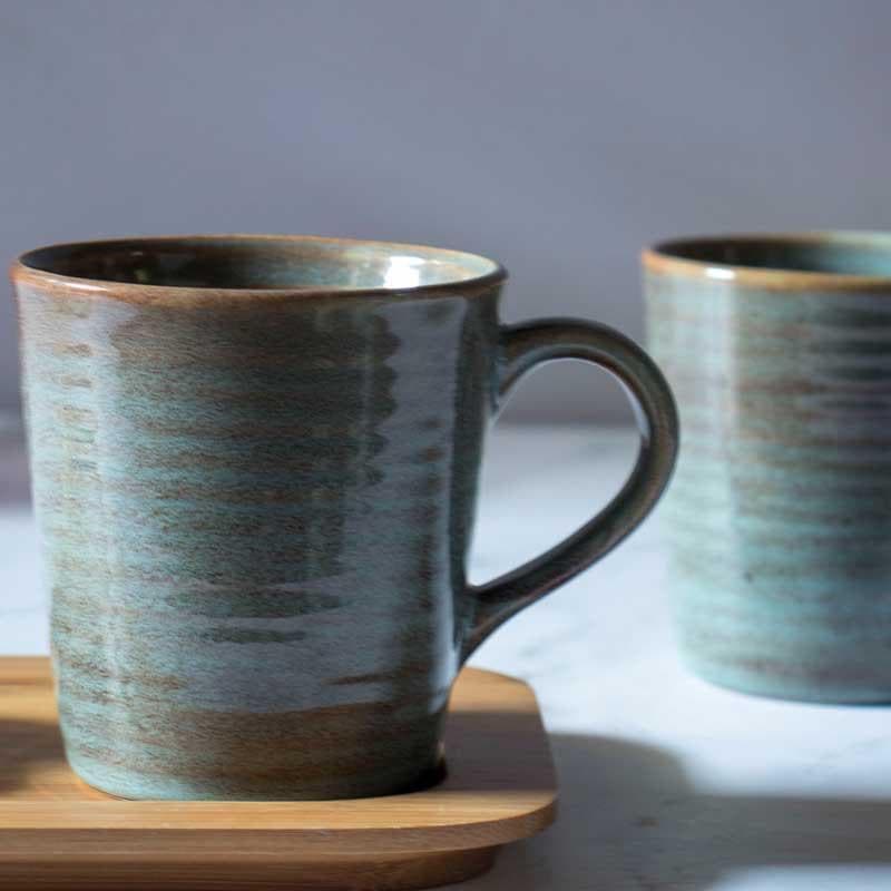 Buy Indigo Terrain Mug - Set Of Two Mug & Tea Cup from Vaaree