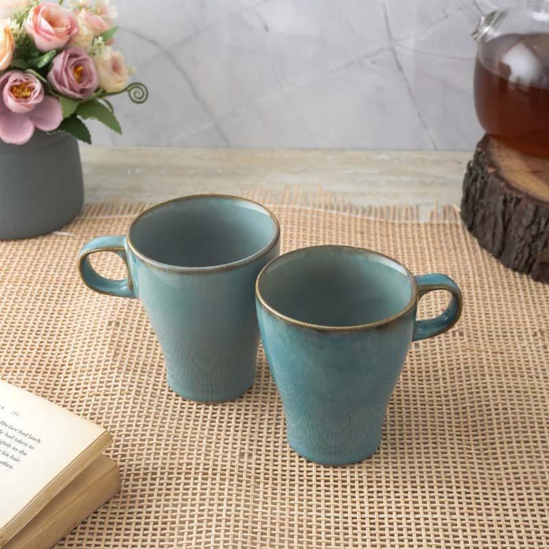 Buy Jamin Ceramic Mug (300 ML) - Set Of Two Mug & Tea Cup from Vaaree