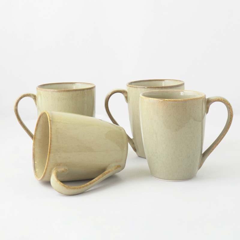 Buy Jivina Khaki Mug (400 ML) - Set Of Four Mug & Tea Cup from Vaaree