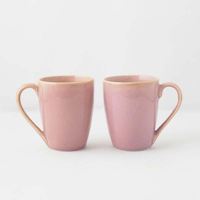 Buy Jivina Pink Mug (400 ML) - Set Of Two Mug & Tea Cup from Vaaree