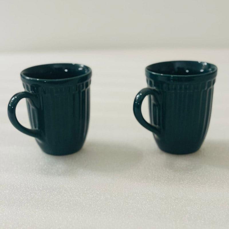 Mug & Tea Cup - Jonah Mug Dark Green - Set Of Two