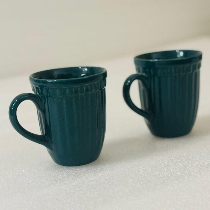 Mug & Tea Cup - Jonah Mug Dark Green - Set Of Two