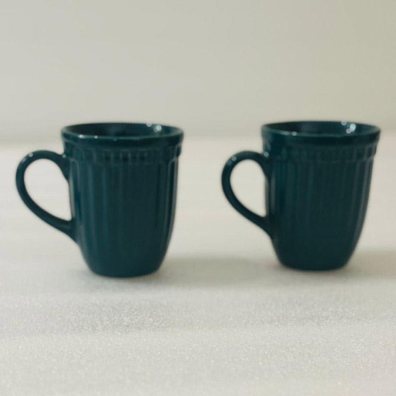 Mug & Tea Cup - Jonah Mug Dark Green - Set Of Two