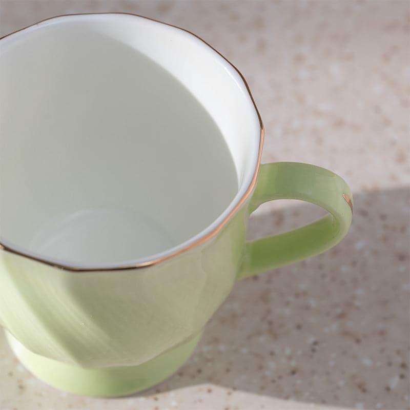 Mug & Tea Cup - Kino Wavy Mint Mug (200 ML) - Set Of Six