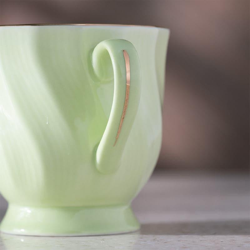 Mug & Tea Cup - Kino Wavy Mint Mug (200 ML) - Set Of Six