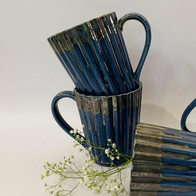 Mug & Tea Cup - Laroon Ceramic Mug Blue Grey - 300 ML