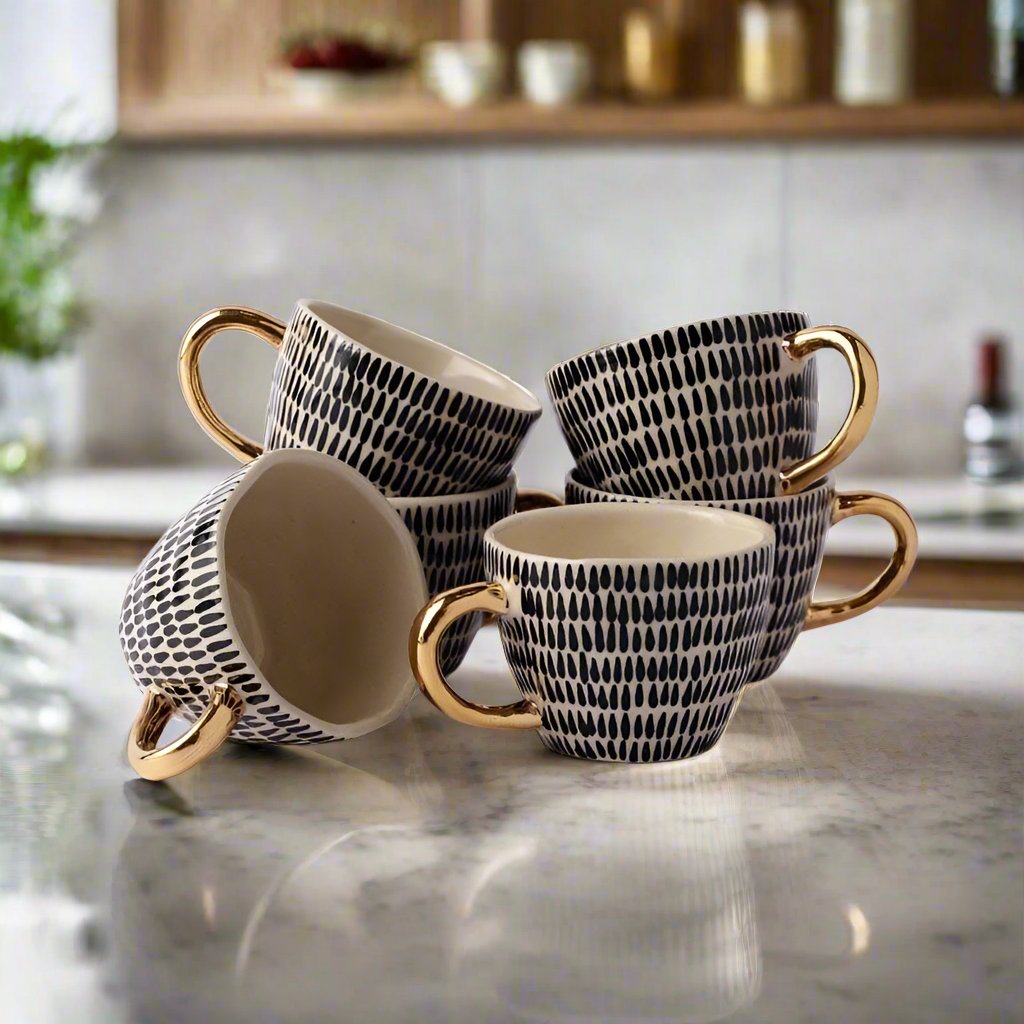 Buy Leaf Dottie Cup - Set Of Six Mug & Tea Cup from Vaaree