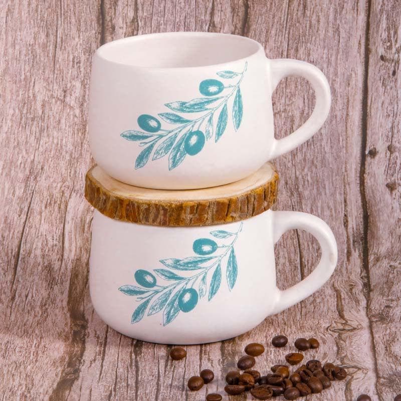 Buy Leaf Me Pretty Mug - Set Of Two Mug & Tea Cup from Vaaree