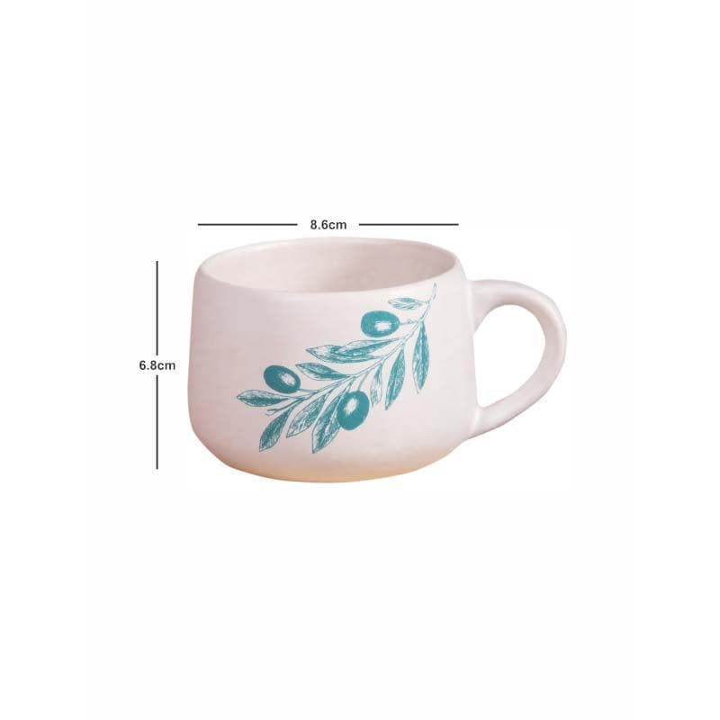 Buy Leaf Me Pretty Mug - Set Of Two Mug & Tea Cup from Vaaree