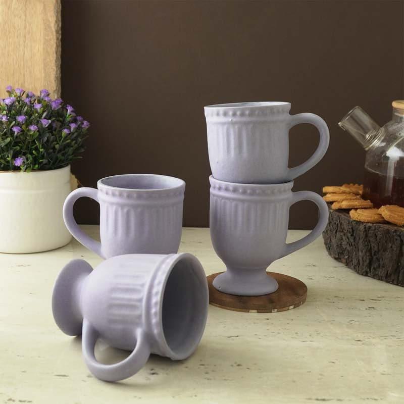 Buy Lilac Delphine Ceramic Mug (300 ML) - Set Of Four Mug & Tea Cup from Vaaree