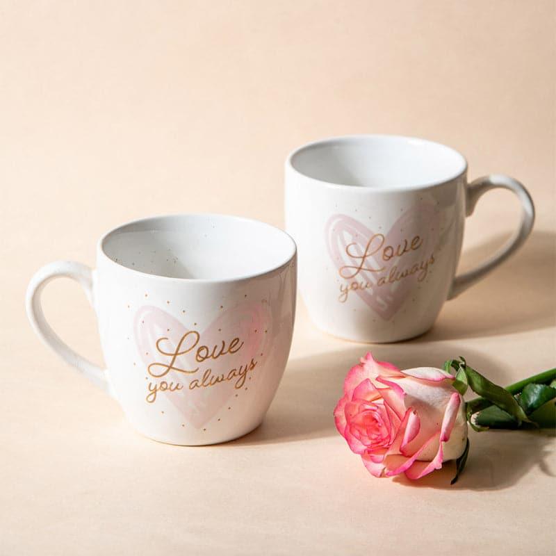 Buy Love You Always Mug - Set Of Two Mug & Tea Cup from Vaaree