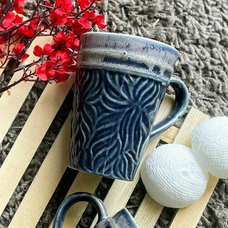 Buy mari-mug-dark-blue-set-of-two Mug & Tea Cup from Vaaree