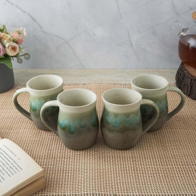 Buy Mariposa Ceramic Mug (300 ML) - Set Of Four Mug & Tea Cup from Vaaree