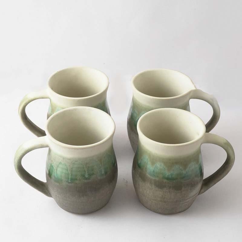 Buy Mariposa Ceramic Mug (300 ML) - Set Of Four Mug & Tea Cup from Vaaree